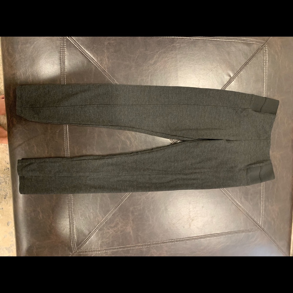 High waisted dark gray work pant/ Jeggings